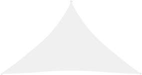 Parasole a Vela in Tessuto Oxford Triangolare 4x4x5,8m Bianco
