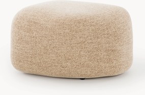 Pouf ovale in bouclé Wolke
