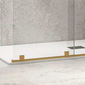 Box doccia walk in scorrevole 160 cm finitura oro | KNM4000W-G - KAMALU