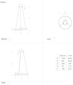 Lampadario Moderno Andabaia-Z Led Alluminio Nero