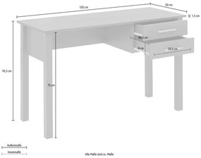 Tavolo da lavoro 50x120 cm Marion - Støraa