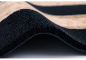 Tappeto nero/beige in lana 170x240 cm Agnus Art Deco II – Agnella