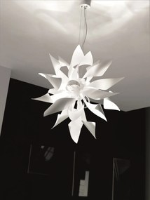 6-light suspension -Ginger 1081 - curved spirals - Selene illuminazione