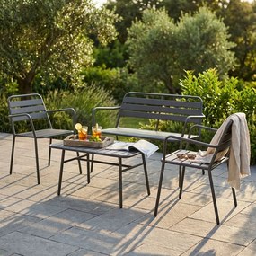 ROMANUS - salotto da giardino in acciaio