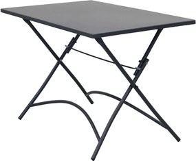 ROMANUS - set tavolo in metallo cm 110 x 70 x 72 h con 4 poltrone Romanus