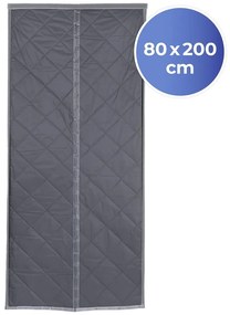 Tenda termica per porte in grigio-argento 80x200 cm - Maximex