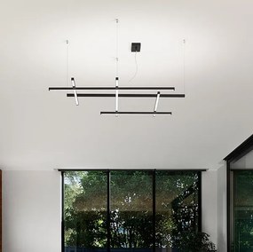 NET sospensione moderna LED dimmerabile 3000K-6000K, design minimal in metallo e alluminio