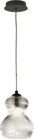 Lampada sospensione D16 cm in vetro soffiato Trasparente - MADAGASCAR Mod2