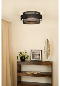 Brilagi - Plafoniera SPACE YUTE LED/12W/230V diametro 50 cm nero