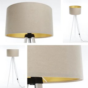 Lampada da terra STANDART 1xE27/60W/230V beige/bianco