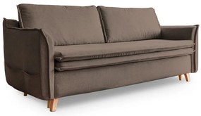 Divano letto marrone chiaro 225 cm Charming Charlie - Miuform