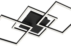 Plafoniera LED Frame nero IP20, 2600 lumen