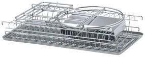 WENKO 2329100 - Scolapiatti DUO 21x33 cm in acciaio inox/argento