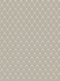 Ailanto Carta da parati Leaf Me Alone - White on Grey