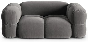 Divano grigio con rivestimento in velluto 180 cm Loretto – Cosmopolitan Design