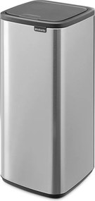 Cestino per la spazzatura color argento opaco in acciaio touch 30 l Bo Touch – Brabantia