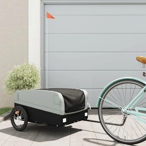 Rimorchio Da Bici Nero E Grigio 45 Kg İn Ferro /