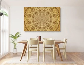 Stampa su tela – Mandala ornamentale con pizzo