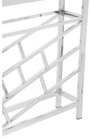 Portabottiglie in metallo argento lucido per 12 bottiglie Barolo - Premier Housewares