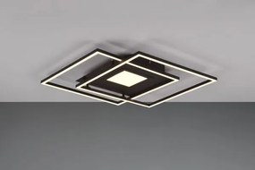 Palfoniera via led 2 quadrati metallo nera 620710332