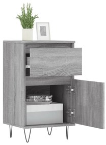 Credenze 2 pz grigio sonoma 40x35x70 cm in legno multistrato