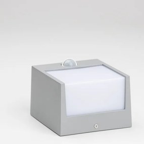Brilagi TERNI LED/12W/230V lampada da parete esterna con sensore grigia IP44