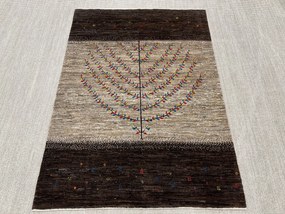 Gabbeh Tappeto 200x140 Beige (Iran) Annodato A Mano