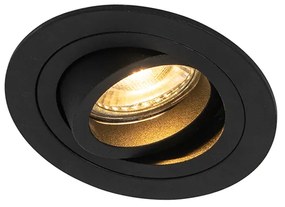 Set di 6 Faretti da Incasso Moderni Neri - Rondoo