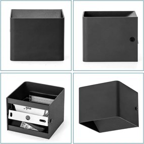 Aigostar - Applique a LED LED/5,5W/230V 10x10 cm nero