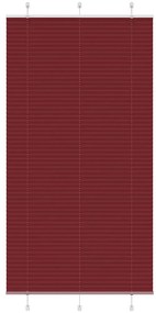 Tenda Plissettata Rosso Bordeaux 105x200 Cm Larghezza Tessuto /