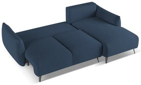 Divano angolare blu (con penisola a destra) Malie – Makamii