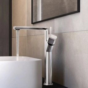 Rubinetto per lavabo Neo cromo lucido SENSEA H 28 cm