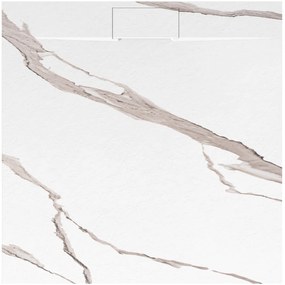 Piatto doccia Bazalt CARRARA WHITE 90x90