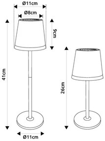Globo 36637GM - Lampada LED solare LED/0,6W/3V 3000K IP44 oro