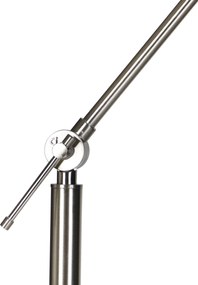 Lampada da terra in acciaio con paralume grigio chiaro 50 cm - Editor