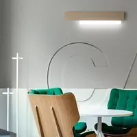 Applique Contemporanea Doha Alluminio Tortora 1 Luce Led 25W