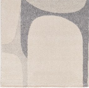 Tappeto grigio chiaro/color crema 133x190 cm Porto – Universal