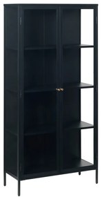 Vetrina in metallo nero 90x190 cm Carmel - Unique Furniture