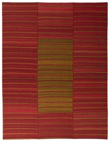 Kilim Tappeto 310x240 Rosso (Iran) Tessuto A Mano