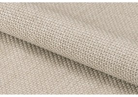 Sedia da pranzo beige in imbottito con braccioli Ella – Actona