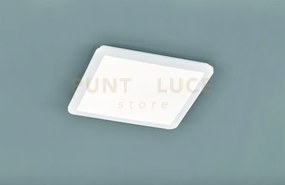 Camillus plafoniera led quadrata metallo bianco opaco con funzione ...