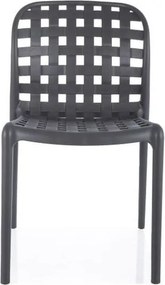 Sedia a strisce nera
