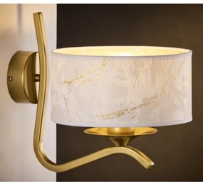 Jupiter 2111 - Applique KASZMIR 1xE27/15W/230V bianco/oro/effetto marmo