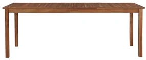 Tavolo da giardino 200x100x74 cm in legno massello di acacia