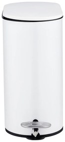 Cestino per la spazzatura bianco opaco in acciaio con pedale 5 l Collungo – Wenko