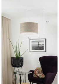 Brilagi - Lampadario a sospensione con filo BOUCLE ROLLER 1xE27/15W/230V diametro 45 cm marrone