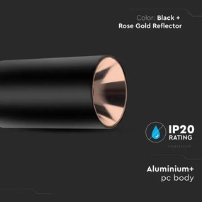 Luce Spot 1xGU10/35W/230V nero/Oro rosa