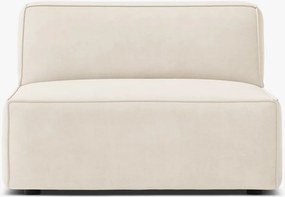 Modulo centrale Jodie con schienale in velluto – L80 cm