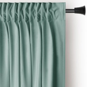 Tenda parzialmente oscurante verde chiaro in velluto 140x245 cm Pleat – Restilo
