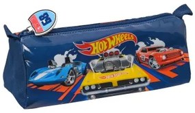Astuccio Scuola Hot Wheels Speed club Arancio Blu Marino (21 x 8 x 7 cm)